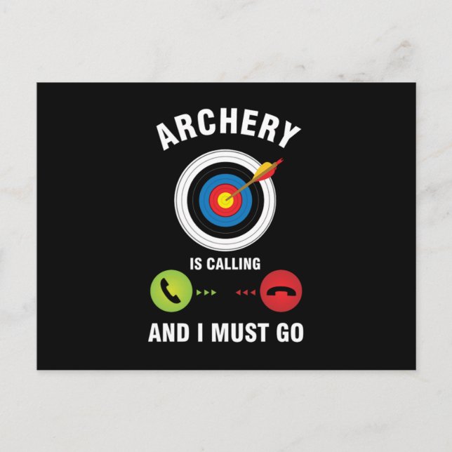 Bowman Archers Arrows Bows Target Shooting Gift Ar Postkarte (Vorderseite)