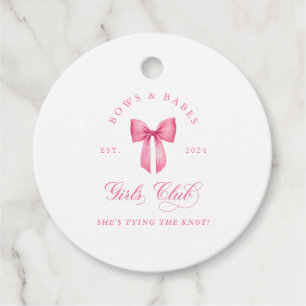 Bows and Babes Girls Club Geschenkanhänger