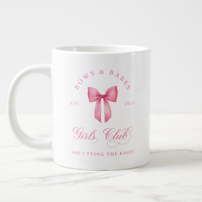 Bows and Babes Girls Club Jumbo-Tasse (Links)
