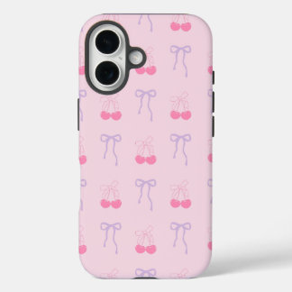 Bows and Cherries Coque iphone esthétique pour ell