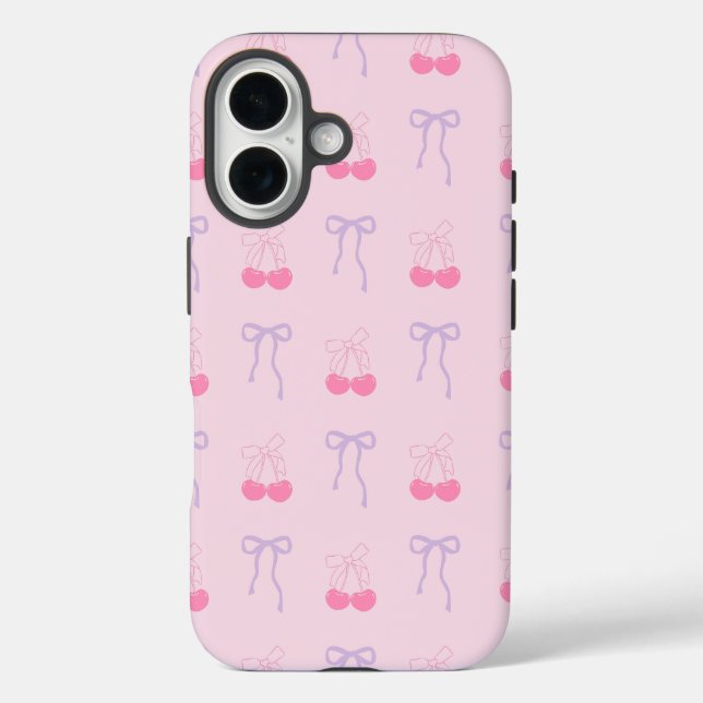 Bows and Cherries Coque iphone esthétique pour ell (Verso)