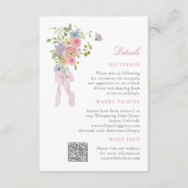 Bows and Wildflowers Begleitkarte