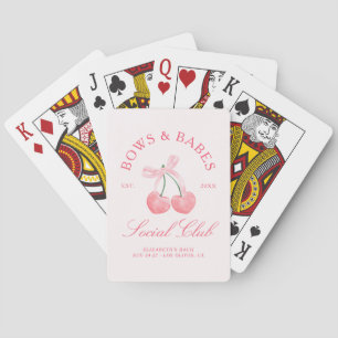 Bows & Babes Coquette Kirschen Junggesellinnenabsc Spielkarten