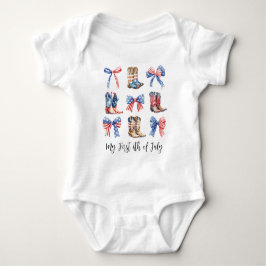 Bows Baby Erster 4. Juli Coquette Ästhetik Baby Strampler