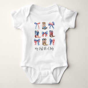 Bows Baby Erster 4. Juli Coquette Ästhetik Strampler