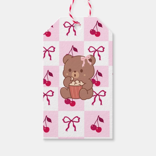 Bows & Bears Gift Tags Geschenkanhänger (Vorderseite)