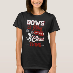 Bows & Bling Es ist ein heiteres, das Cheerleader  T-Shirt