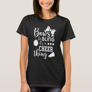 Bows & Bling Es ist ein heiteres, das Cheerleader T-Shirt