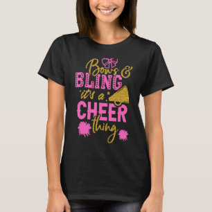 Bows & Bling Es ist ein heiteres, das Cheerleader  T-Shirt