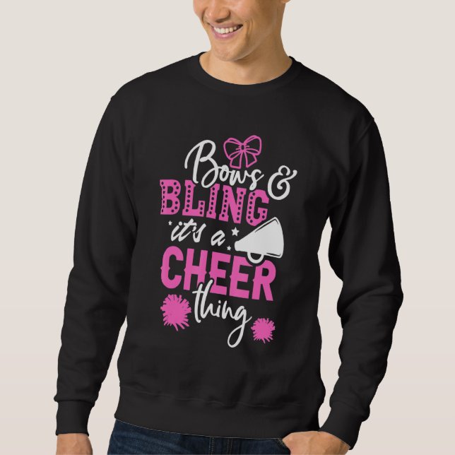 Bows & Bling It's A Cheer Thing Cheerleading Cheer Sweatshirt (Vorderseite)