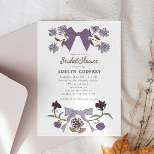 Bows & Blossoms Lilac Coquette Brautparty Einladung