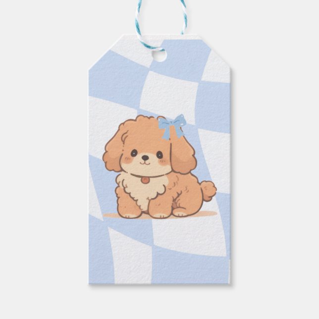 Bows & Bones Gift Tag Geschenkanhänger (Vorderseite)