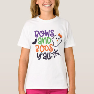 Bows & Boos Y'all, Fun Halloween T-Shirt