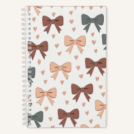 "Bows & Hearts" Coquette Daily Journal Notizbuch