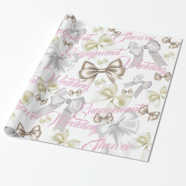 Bows und mehr Bows Hochzeitszettel Geschenkpapier