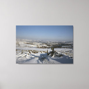 Bowstonegate Winter Cheshire Holiday Card Leinwanddruck