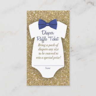 Bowtie Baby Showdiaper Raffle Ticket