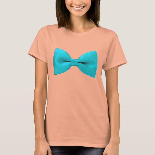 Bowtie Bikini in Blue T-Shirt (Vorderseite)