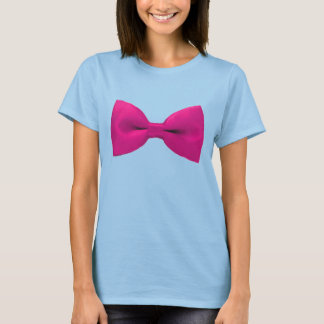 Bowtie Bikini in Rosa T-Shirt