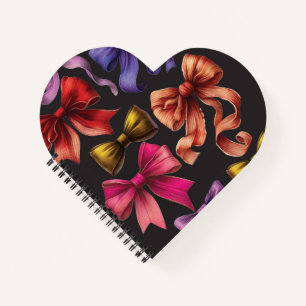 Bowtie for Dream - heartförmiges Notebook Notizbuch