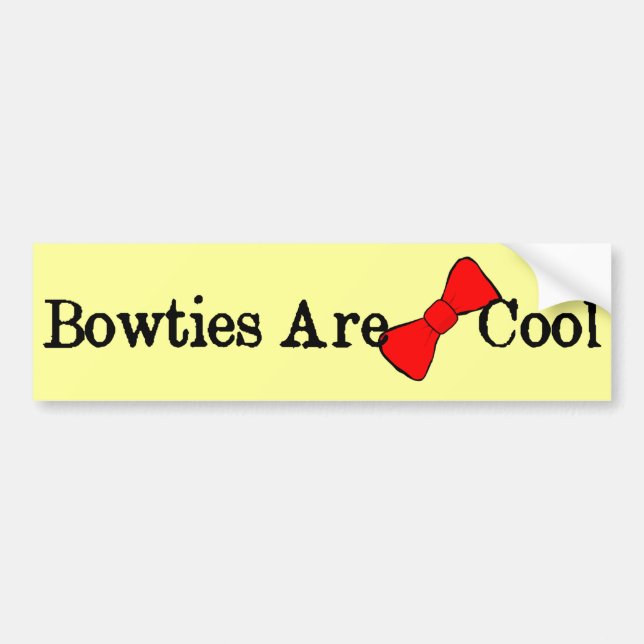 Bowties sind Cool Spaß Autoaufkleber (Vorne)