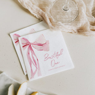 Bowtiful 1. Geburtstag Serviette