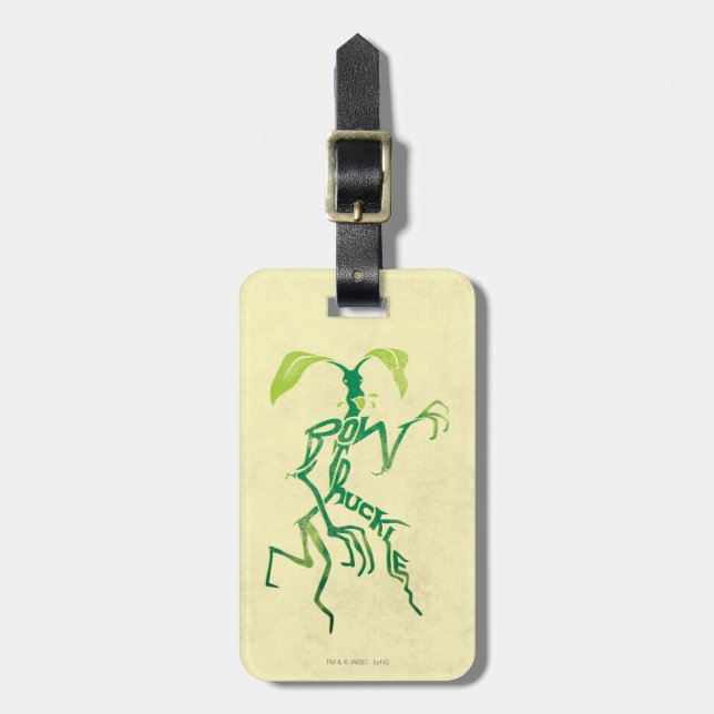 BOWTRUCKLE™ PICKETT™ Typografie Graphic Gepäckanhänger (Vorderseite vertikal)
