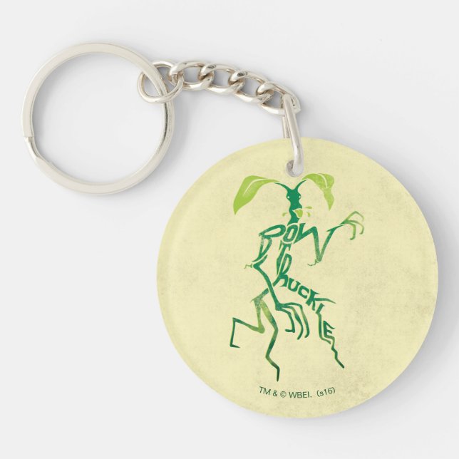 BOWTRUCKLE™ PICKETT™ Typografie Graphic Schlüsselanhänger (Vorderseite)
