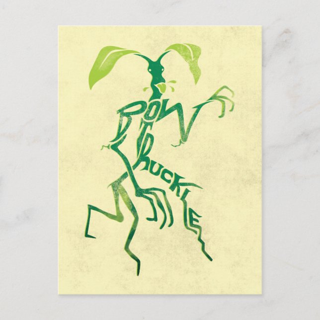 BOWTRUCKLE™ PICKETT™ Typography Graphic Postkarte (Vorderseite)