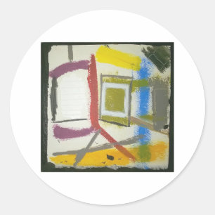 Box Abstrakt Hankamer Artjunkhaus Runder Aufkleber
