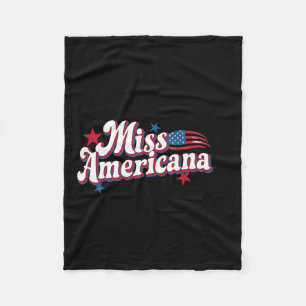 Box America 4. Juli Miss Americana Retro Fleecedecke