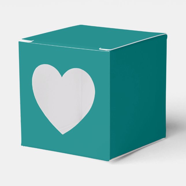 Box "aquamarin Heft Favor" Geschenkschachtel (Vorderseite)
