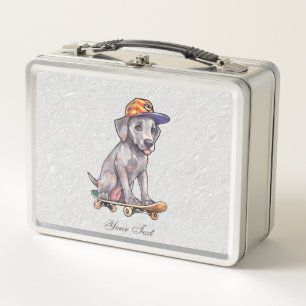 Box Aquarelle Great Dane Metal Boîte à lunch