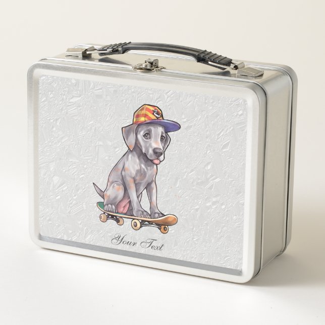 Box Aquarelle Great Dane Metal Boîte à lunch (Devant)