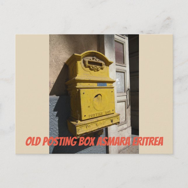 Box Asmara Eritrea Postkarte (Vorderseite)