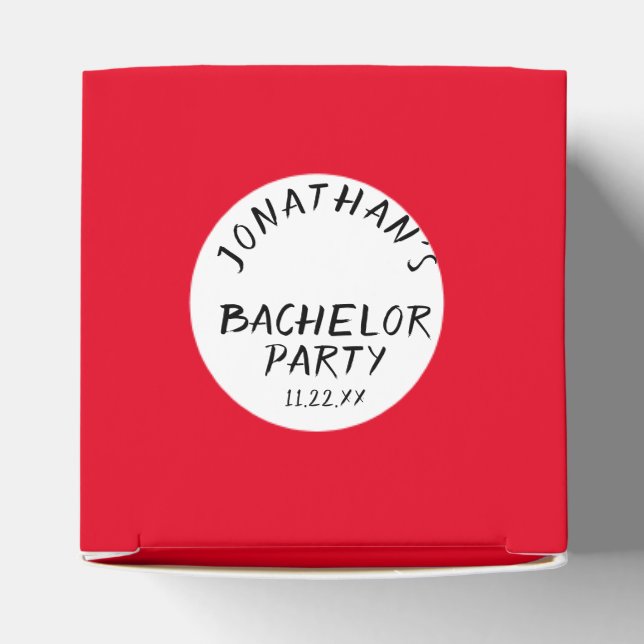 Box-Bachelor-Party für benutzerdefinierte TextCrap Geschenkschachtel (Oben)