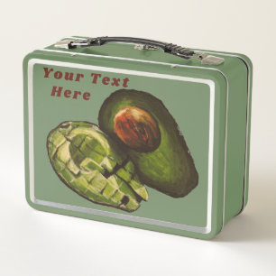 Box Boîte à lunch Avocado - Personnalisation facultati