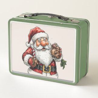 Box Boîte à lunch de Noël Jolly Santa