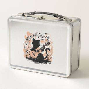 Box Boîte à lunch en métal - Chat noir