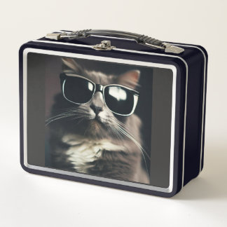 Box Boîte à lunch en métal Cool Cat