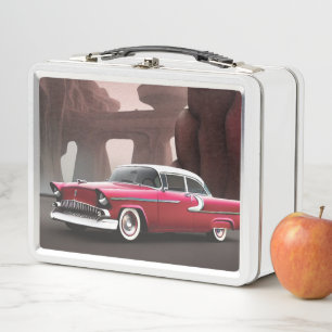 Box Boîte à lunch en métal de voiture classique 1955