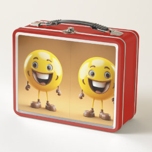 Box Boîte à lunch en métal Emoji coloré