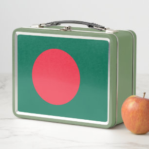 Box Boîte à lunch en métal inoxydable avec drapeau du 