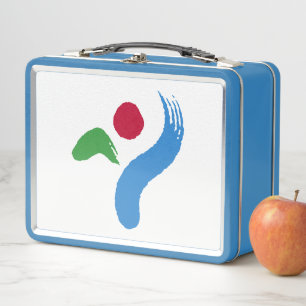 Box Boîte à lunch en métal inoxydable avec le drapeau