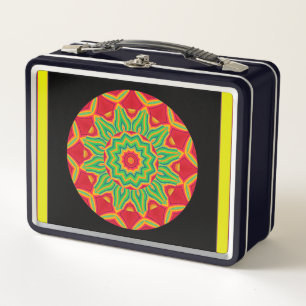 Box Boîte à lunch en métal Mandala