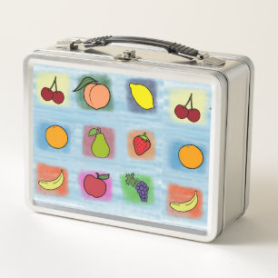 Box Boîte à lunch en métal surprise de fruits
