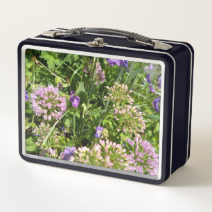 Box Boîte à lunch Fleurs de Prairie Fleurie Violette