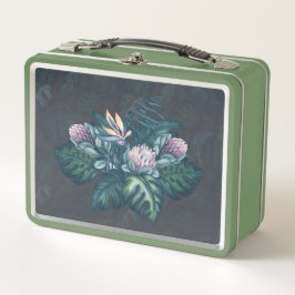 Box Boîte à lunch Hawaiian Protea et Monstera Retro