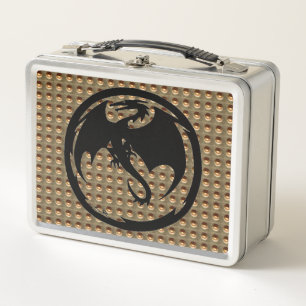 Box Boîte à lunch inoxydable Black Dragon Gold Inden