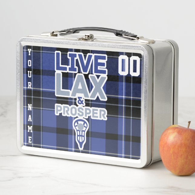 Box Boîte à lunch Lacrosse LAX personnalisable (En situation)